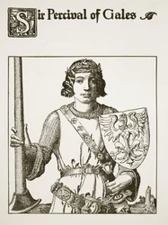 Sir Percival di Gales, illustrazione da 